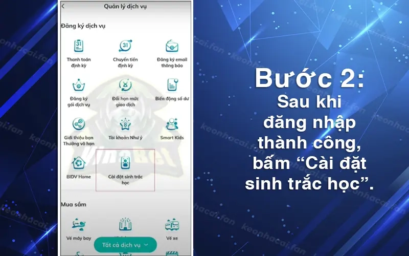 Xác thực sinh trắc học BIDV b2