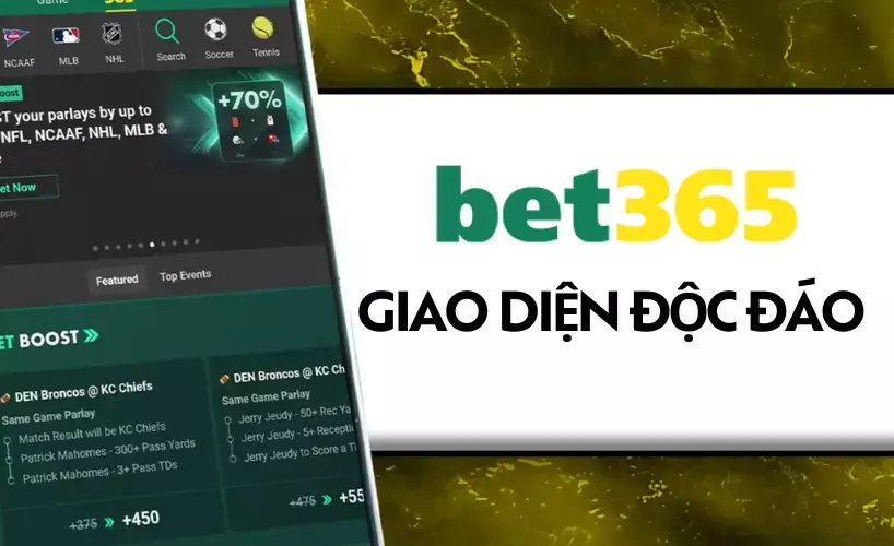 Giao diện bet365 