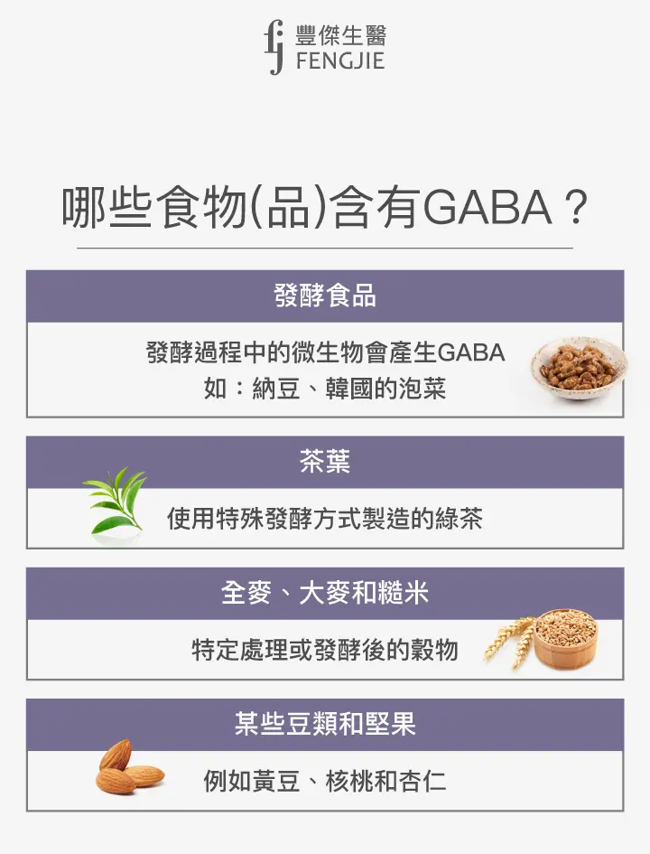 哪些食物(品)含有GABA？