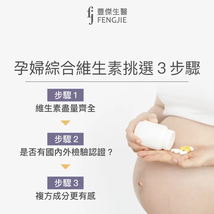 孕婦綜合維生素挑選３步驟：完整的維生素、國內外檢驗認證、複方成分更有感