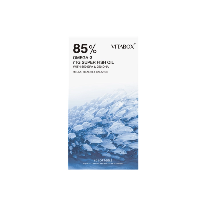 【Vitabox】挪威 85% Omega-3 rTG 高濃度魚油 (EPA+DHA)