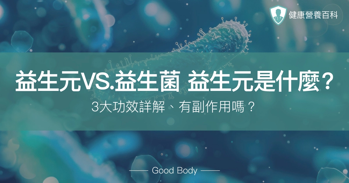 益生元VS.益生菌：益生元是什麼？3大功效詳解、有副作用嗎？