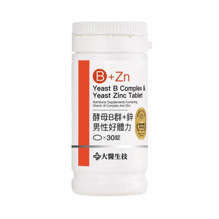 【大醫生技】維他命B群＋酵母鋅複方錠 