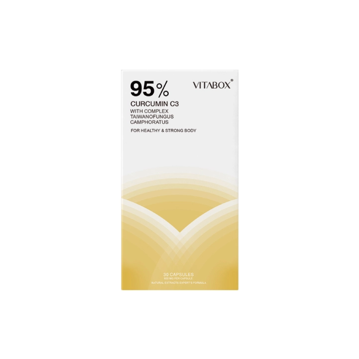 薑黃素推薦2. 【Vitabox】美國專利95%C3超級薑黃素＋專利牛樟芝子實體