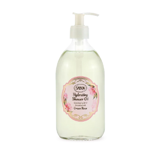  SABON【綠玫瑰輕潤沐浴油】