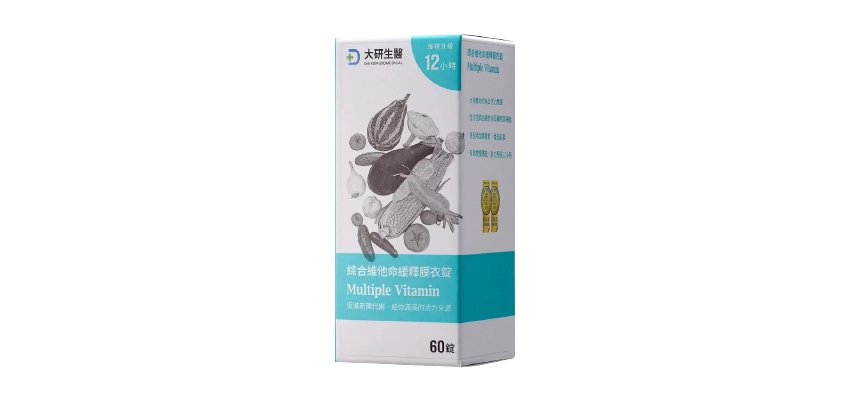 【大研生醫】綜合維他命緩釋膜衣錠
