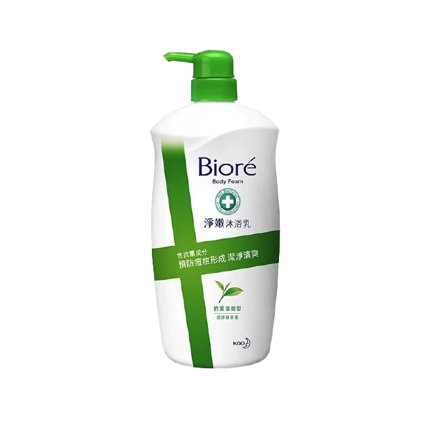 Biore蜜妮【淨嫩沐浴乳抗菌清爽型-潔淨綠茶香】