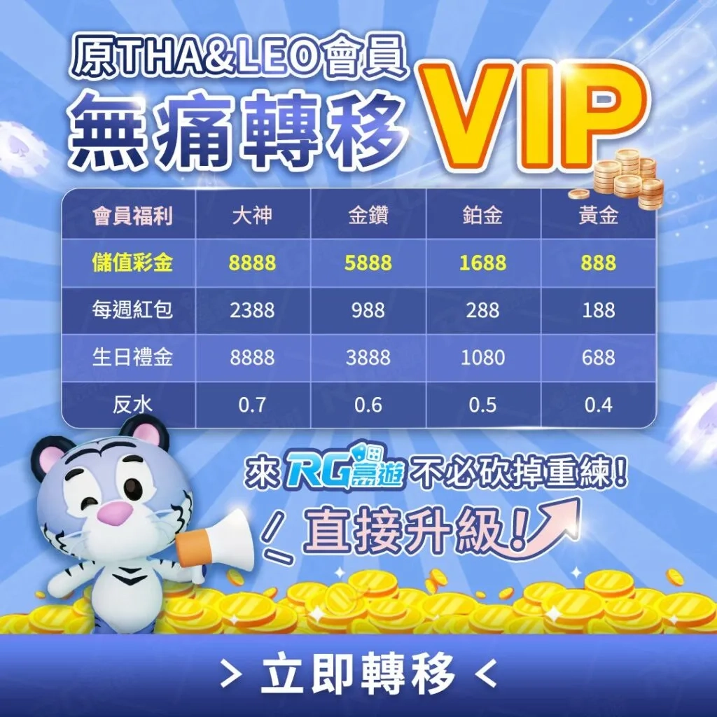 娛樂城vip轉移